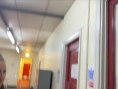 Public cum walk of shame and behind the scenes footage