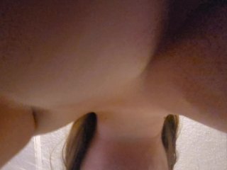 smother, breast smothering, pierced nipples, pov