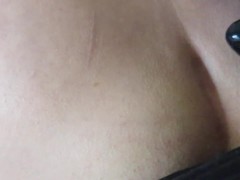 He sits on my 17" Raging Rhino and I CUM Hard