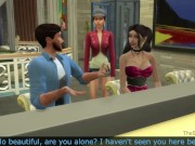 Preview 1 of The Sims 4 Sexy Busty Bar Girl Gets Caught Stealing and Hardcore Fucking