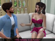 Preview 5 of The Sims 4 Sexy Busty Bar Girl Gets Caught Stealing and Hardcore Fucking