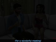 Preview 6 of The Sims 4 Sexy Busty Bar Girl Gets Caught Stealing and Hardcore Fucking