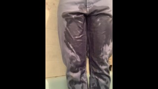 Teen SOAKS pants - I BARELY made it to the tub.