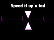 Preview 6 of Pussy Play Challenge: Follow the speed of the metronome with male moaning and praise