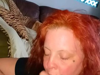 ginger, cum in mouth, witch, sloppy toppy