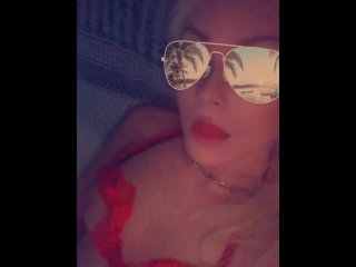 Horny young slut finger fucks herself and squirts  (TEASE) xo