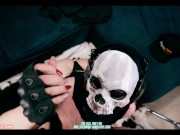 Preview 1 of Dataminer showed the face of Ghost from Call of Duty. Deepthroat, Creampie - MollyRedWolf
