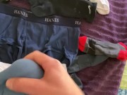 Preview 3 of Rips underwear off to get to his cock