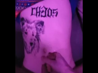 [POV] Jerking My Big Dick and Cumming On my Femboys Tummy