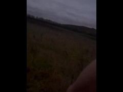 Barefoot naked walk from car and back caught at end ?