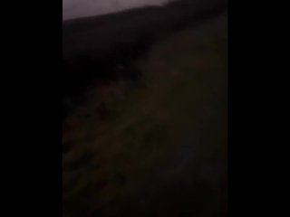 Barefoot naked walk from car and back caught at end ?