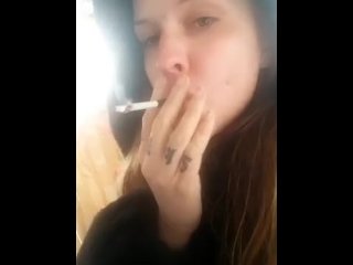tattooed women, exclusive, weed, smoking