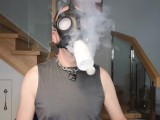 Gas Mask filled with Clouds!