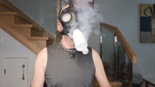 Máscara de gás cheia de nuvens!