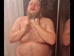 Scottish guy takes a shower