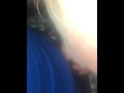 Preview 2 of Triple wet blowjob from a white gilf at the theater