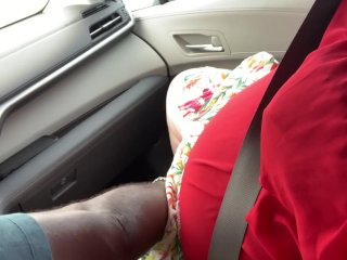 Big Ass Milf Mom With Big Tits Caught MasturbatingPublicly In Car & Getting Fingered, POV, JOI,Cum
