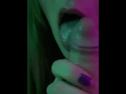 Preview 6 of Watch me Suck my Tinder Date's Dick and get a Facial