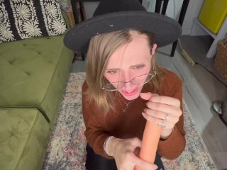 Cute Tgirl gets caught on OF and fucks you