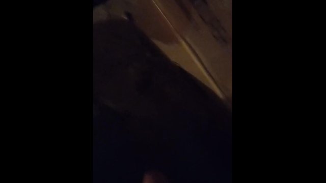 Trans guy peeing on box with stp