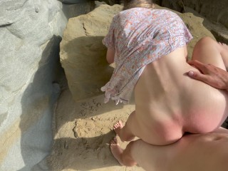 Прогулка по пляжу превращается в ГОРЯЧИЙ трах - Summa Dream