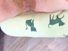 Blonde pussy hair bush close up