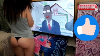 Noche anal mientras vemos televisión! Sexo Amateur