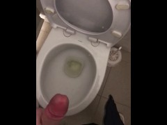 Cumming hard in bathroom