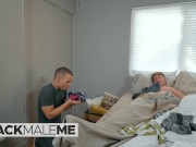 Preview 1 of Blackmaleme - Fit Trelino Wants His Roommate Tyler Roberts' Cock & Finally Gets A Taste Of It