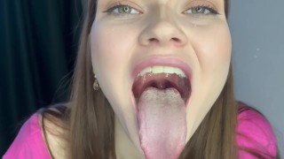 Holding Onto Your Uvula Cum With Your Tiny Dick