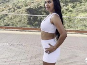 Preview 2 of my hot latina personal trainer does striptease and then blowjob