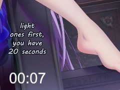 You spend Valentine's day with Keqing JOI(feet, femdom, humiliation, breathplay, edging, JOI)