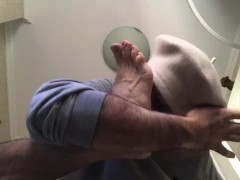 Hot guy sniffs his own feet self foot sniff