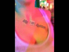 big titty girl jumping on trampoline