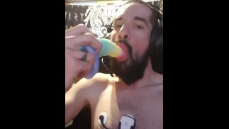 Cum dripping from my mouth