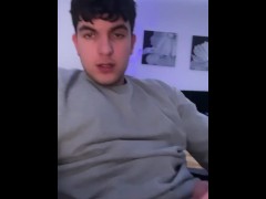 Young Guy Masturbating (Touches Himself)
