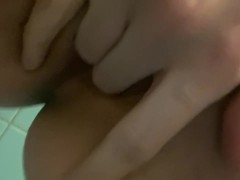 Playing with my pussy. My juices smell so good 😏