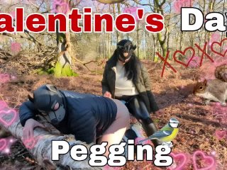 hard pegging, femdom pegging, rough pegging, valentines day