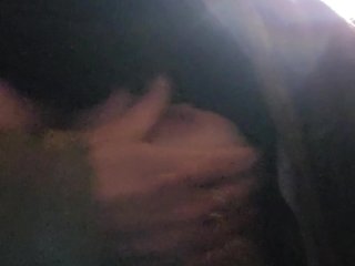 Pinching my cold hard nips