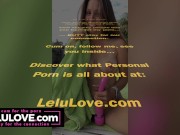 Preview 1 of Babe masturbates by the pool at a nudist resort to orgasm with big pink vibrator - Lelu Love