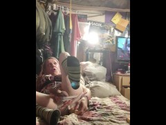 Sissy cd plays dildo talks dirty