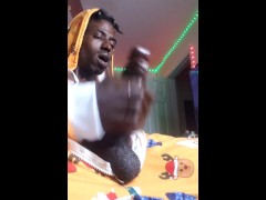 Stroking that long BBC in my favorite Onesie