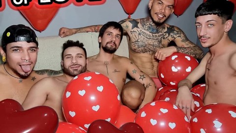 ORGY OF LOVE - BAREBACK LOVERS!!! BY LEO BULGARI, PABLO BRAVO, MARCO RUSH, NERON & ANGEL - TEASER