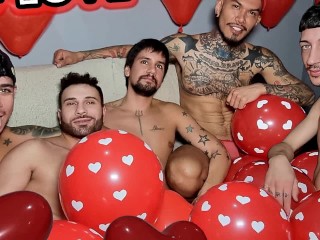 ORGY OF LOVE - BAREBACK LOVERS!!! BY LEO BULGARI, PABLO BRAVO, MARCO RUSH, NERON & ANGEL - TEASER