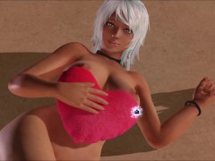 Dead or Alive Xtreme Venus Vacation Patty Valentine's Day Heart Cushion Pose Nude Mod Fanservice App