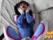 Preview 6 of Dva I had sex with one of my fans Creampie cuckold wife cosplay
