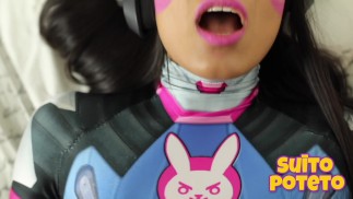 Dva I had sex with one of my fans Creampie cuckold wife cosplay