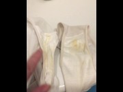 Preview 3 of Showing up close Very Dirty Panties and pissing in them