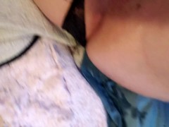 Pissing through torn briefs