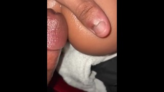 Nice Black Guy With Tight Wet Sex Toy And Nice BBC Fucks